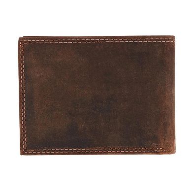 CTM Men's Leather RFID Bifold Wallet