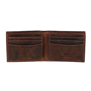 CTM Men's Leather RFID Bifold Wallet