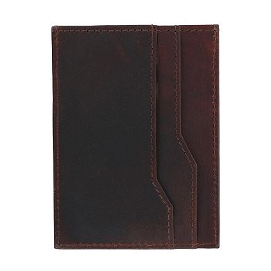 CTM Men's RFID Leather Front Pocket Card Sleeve Wallet