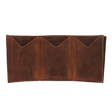 CTM Men's Leather Minimalist Trifold Wallet