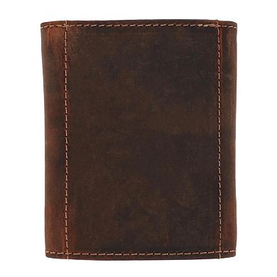 CTM Men's Leather Minimalist Trifold Wallet