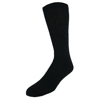 CTM Men's Big and Tall Cotton Blend Casual Tube Socks 4 Pair Value Pack