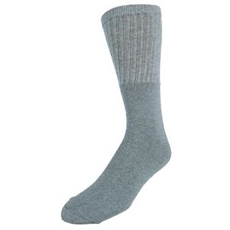 CTM Men's Big and Tall Cotton Blend Casual Tube Socks 4 Pair Value Pack