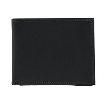 CTM Men's Pull Up Leather Bifold Wallet with Coin Pocket