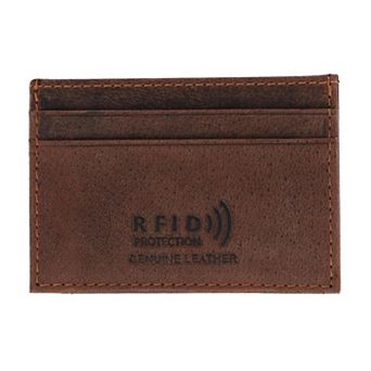 CTM Men's Leather Bottle Opener Money Clip Wallet