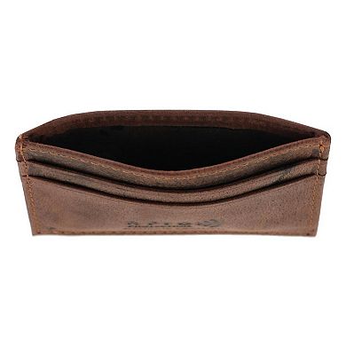 CTM Men's Leather Bottle Opener Money Clip Wallet