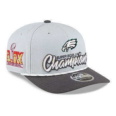 Men's New Era Philadelphia Eagles Super Bowl LIX Champions 9SEVENTY Adjustable Hat