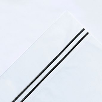 Pointehaven 300 Thread Count Embellished Cotton Percale Sheet Set or Pillowcases