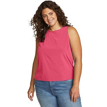 Plus Size Eddie Bauer Departure Crewneck Tank Top