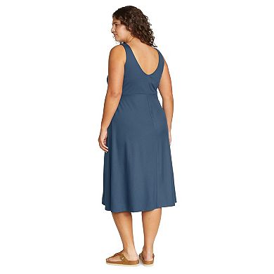 Plus Size Eddie Bauer Aster V-Neck Midi Dress
