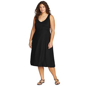 Plus Size Eddie Bauer Aster V-Neck Midi Dress