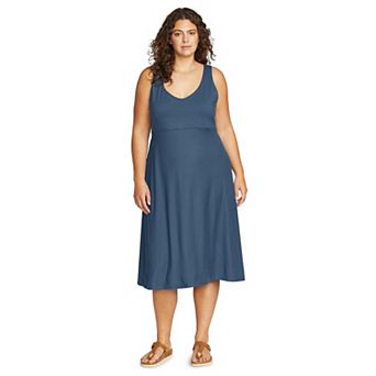 Plus Size Eddie Bauer Aster V-Neck Midi Dress