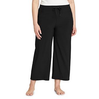 Plus Size Eddie Bauer Departure UPF 50+ Wide Leg Crop Pants