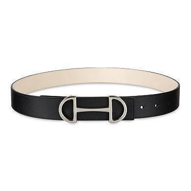 Women's LC Lauren Conrad Reversible Interlocking Double Circle Buckle Dress Belt