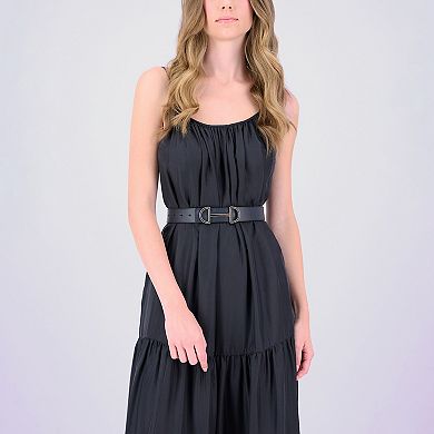 Women's LC Lauren Conrad Reversible Interlocking Double Circle Buckle Dress Belt