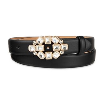 Women's LC Lauren Conrad Skinny Gem Plaque Buckle Dress Belt