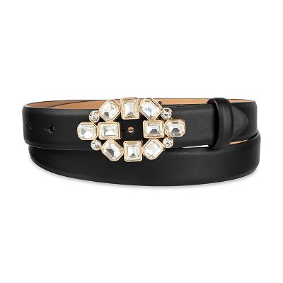 Women's LC Lauren Conrad Skinny Gem Plaque Buckle Dress Belt