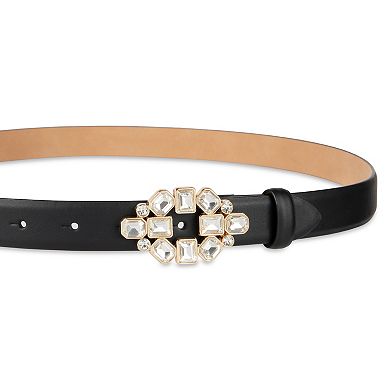 Women's LC Lauren Conrad Skinny Gem Plaque Buckle Dress Belt