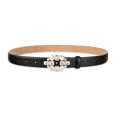 Women's LC Lauren Conrad Skinny Gem Plaque Buckle Dress Belt