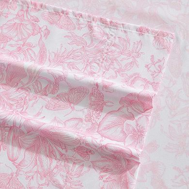 Betsey Johnson Fairytale Floral Sheet Set with Pillowcases
