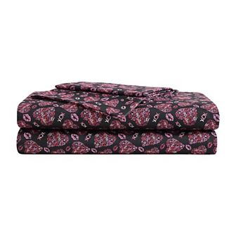 Betsey Johnson Lipstick Sheet Set with Pillowcases