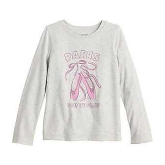 Toddler & Girls 6-12 Jumping Beans® Adaptive Long Sleeve Double Layer Graphic Tee