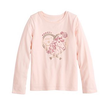 Toddler & Girls 6-12 Jumping Beans® Adaptive Long Sleeve Double Layer Graphic Tee
