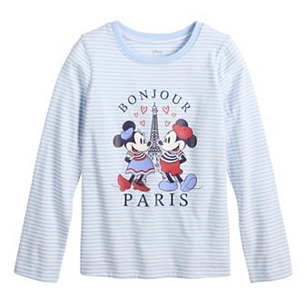 Toddler & Girls 6-12 Jumping Beans® Disney's Mickey and Minnie Physical Adaptive Long Sleeve Double Layer Tee