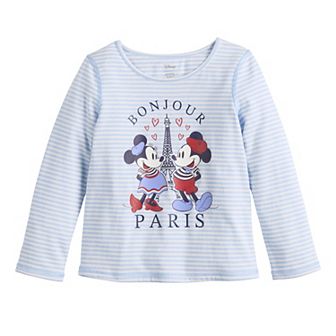 Toddler & Girls 4-12 Jumping Beans® Disney's Minnie Mouse Paris Sensory Adaptive Long Sleeve Graphic Tee
