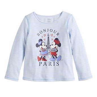 Toddler & Girls 4-12 Jumping Beans® Disney's Minnie Mouse Paris Sensory Adaptive Long Sleeve Graphic Tee