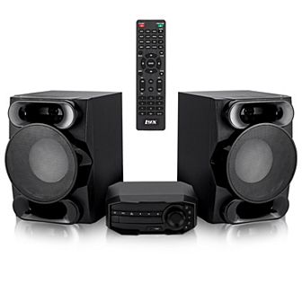 LyxJam Bluetooth Stereo System for Home W/CD Player, MP3, USB, Bass & Remote
