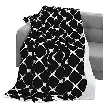 Elegant Comfort Velvet Plush Sherpa Throw Velvet Feel - Sherpa Back Throw Blanket
