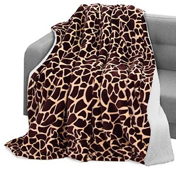 Elegant Comfort Velvet Plush Sherpa Throw Velvet Feel - Sherpa Back Throw Blanket