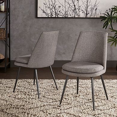 HomeVance Sanders 2-pc. Fabric Dining Chair Set