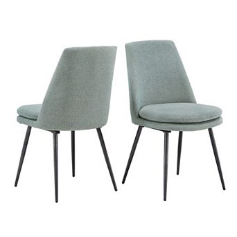 HomeVance Sanders 2 pc Fabric Dining Chair Set