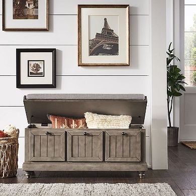 HomeVance Winfred Seat Cushion Storage Bench