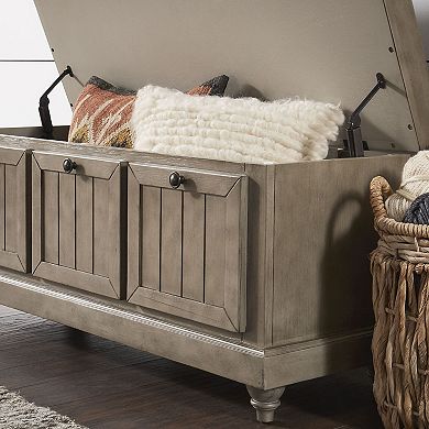 HomeVance Winfred Seat Cushion Storage Bench