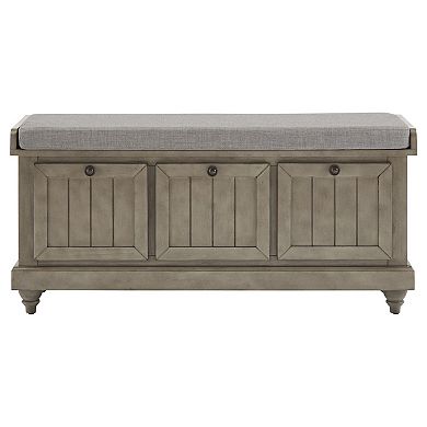 HomeVance Winfred Seat Cushion Storage Bench