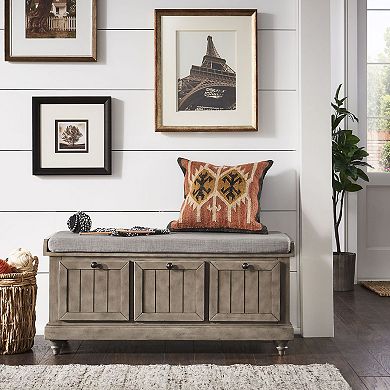 HomeVance Winfred Seat Cushion Storage Bench