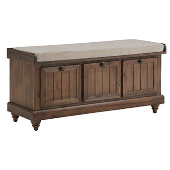HomeVance Winfred Seat Cushion Storage Bench