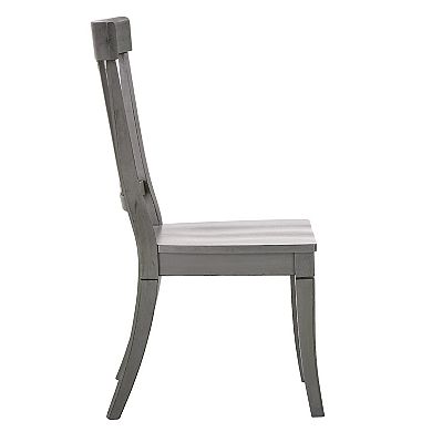 HomeVance Acorn Creek 2-pc. Back Panel Dining Chair Set