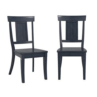 HomeVance Acorn Creek 2 pc Back Panel Dining Chair Set