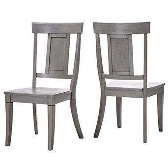 HomeVance Acorn Creek 2 pc Back Panel Dining Chair Set