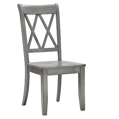 HomeVance Acorn Creek 2-pc. X-Back Dining Chair Set