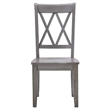 HomeVance Acorn Creek 2-pc. X-Back Dining Chair Set