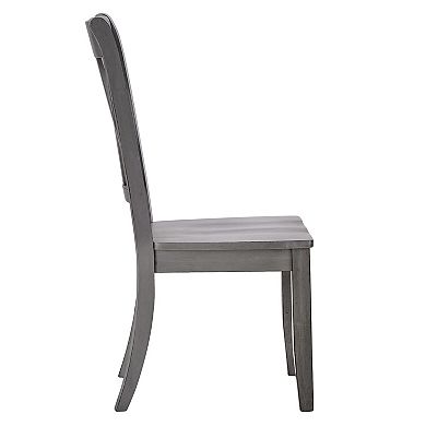 HomeVance Acorn Creek 2-pc. X-Back Dining Chair Set