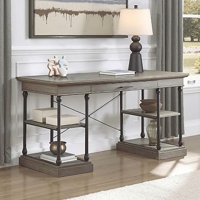 HomeVance Cresthill Rustic Desk