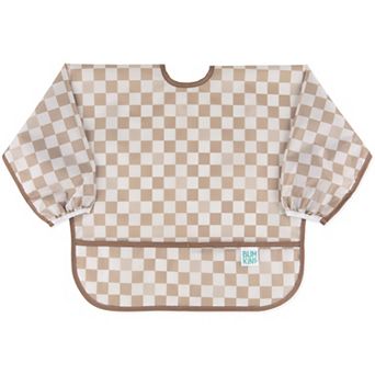 Bumkins Neutral Check Sleeved Bib