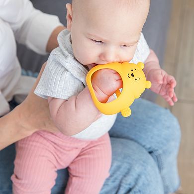 Disney's Winnie the Pooh Silicone Un-Droppable Mitt Teether by Bumkins