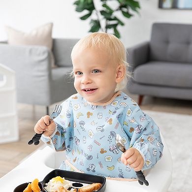 Disney's Mickey Mouse & Minnie Mouse Sunny Side Up Sleeved Bib by Bumkins
